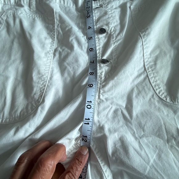 Sundance Size 16 Women’s Eyelet Pocket Cotton Pants White Beachy. Button Front - Picture 8 of 8